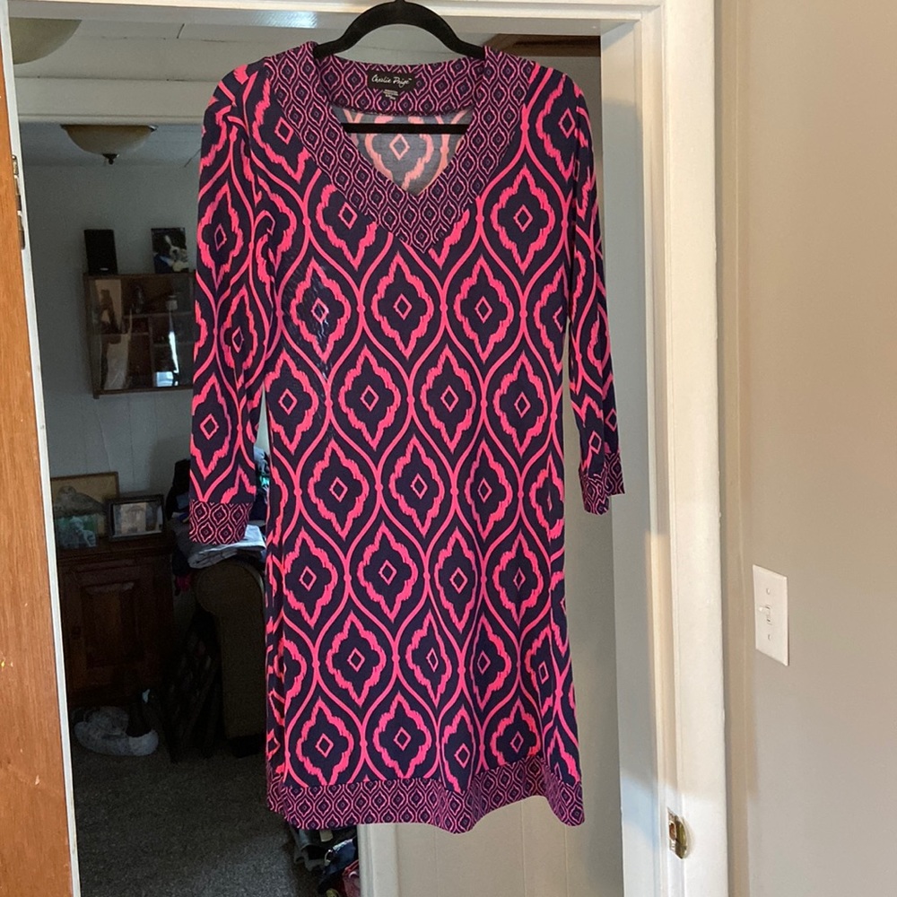 Pink and navy dress size S/M